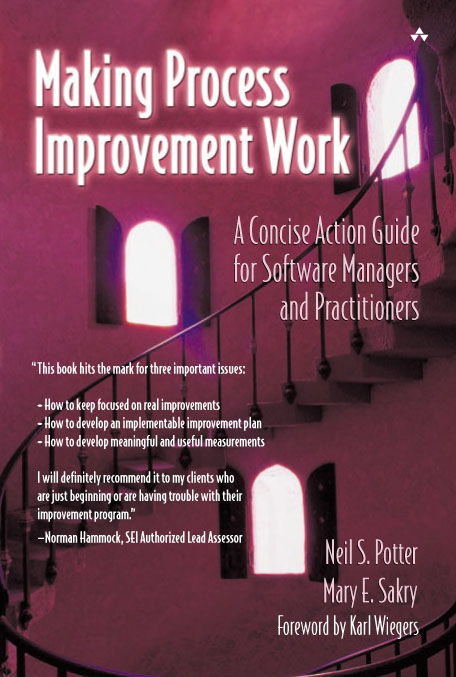 Making Process Improvement
Work - A Concise Action Guide for Software Managers and Practitioners - small image of book cover